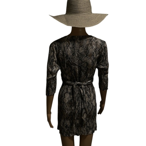 Women's Mango Snakeskin Print Mini Dress - Picture 3 of 4